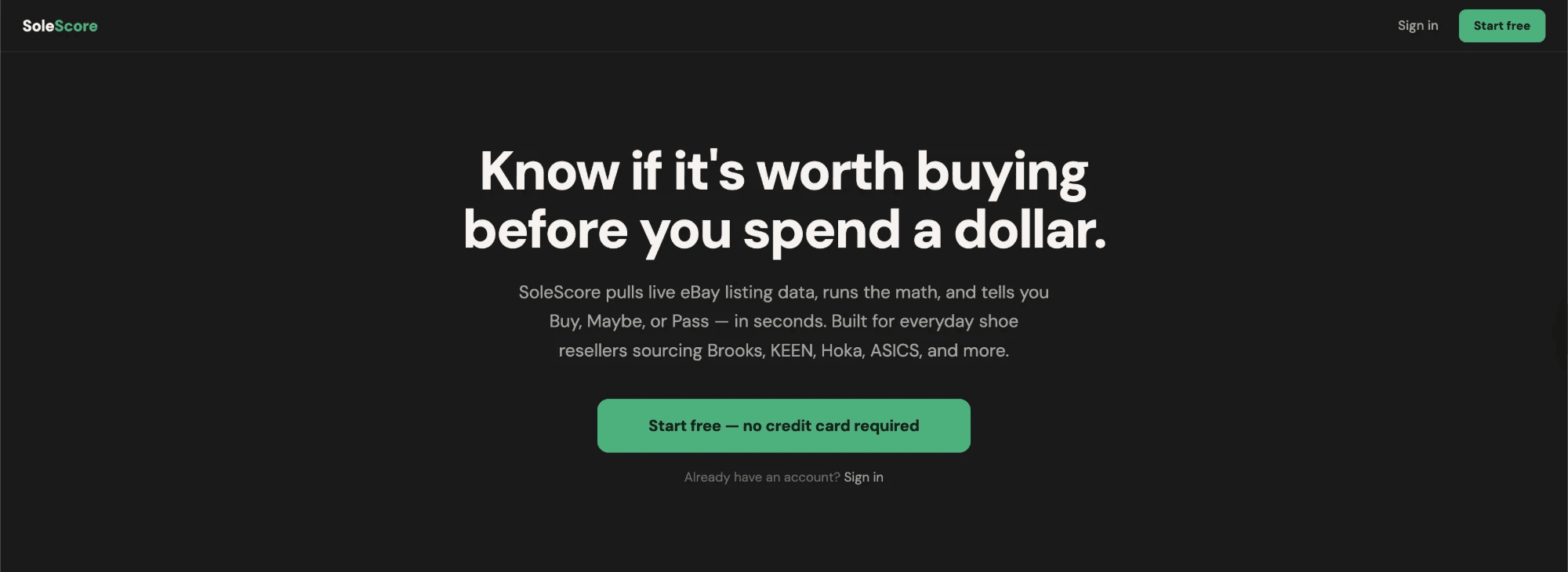 SoleScore screenshot